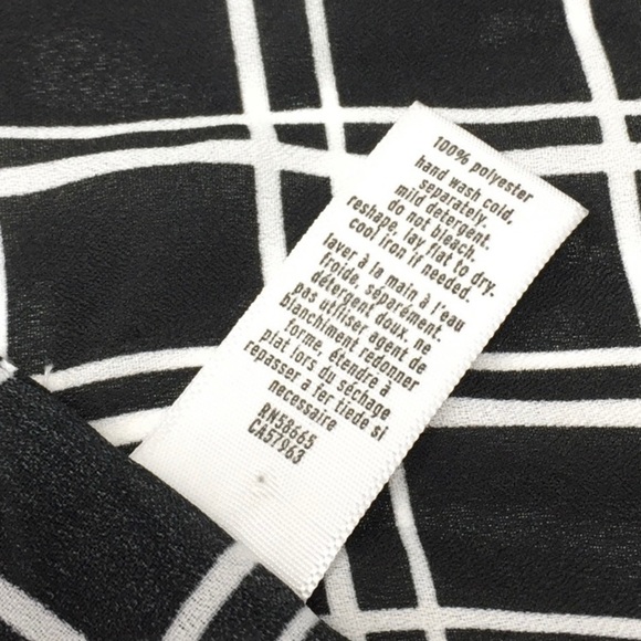 BP Black + White Checkered Squares Scarf - Picture 5 of 5